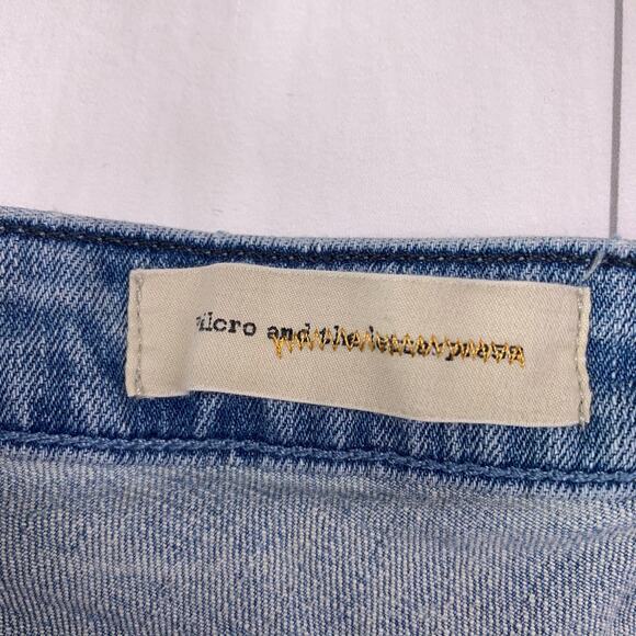 Anthropologie Pilcro & the Letterpress Shorts Womens 27 Blue Stet Denim Distress - Picture 4 of 11